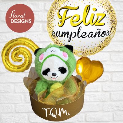 Arreglo de globos y peluche Arreglo de globos y peluche
