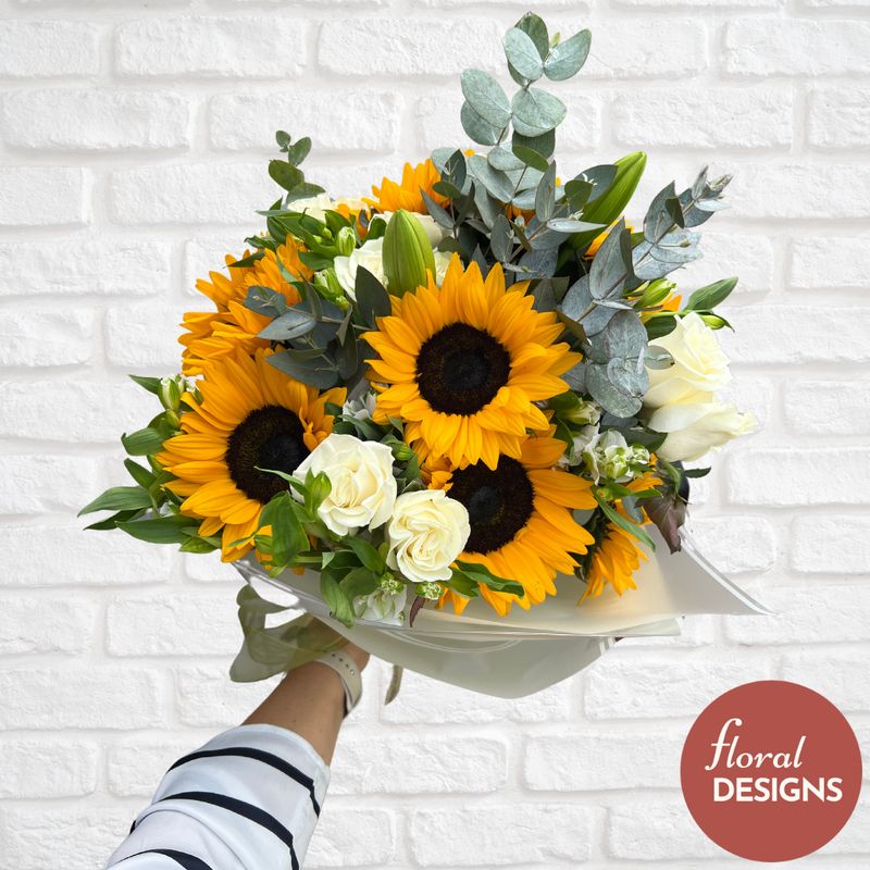 Bouquet mixto de girasoles