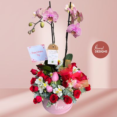 Paris Box con orquídea