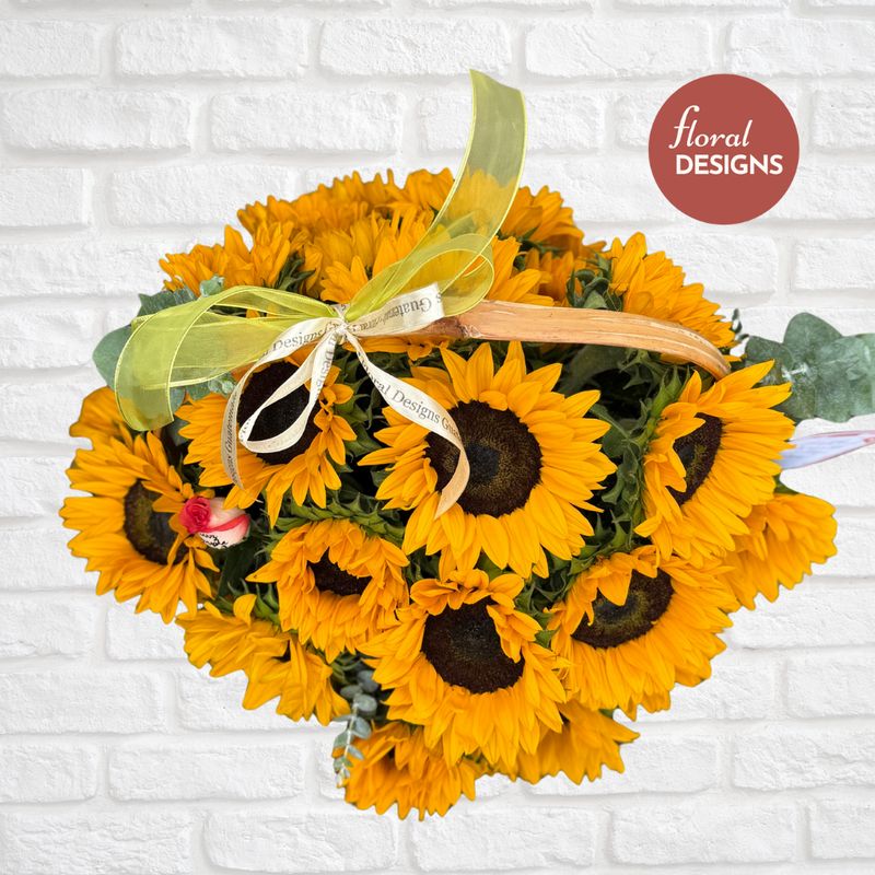 Mega cesta de girasoles