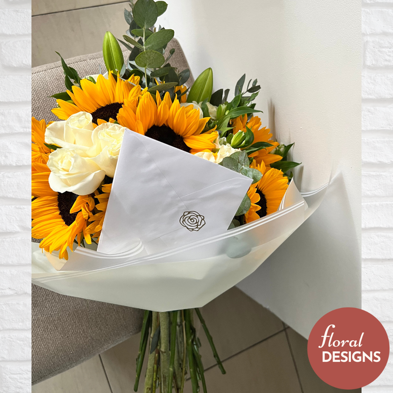 Bouquet mixto de girasoles