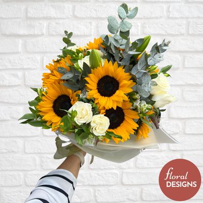 Bouquet mixto de girasoles