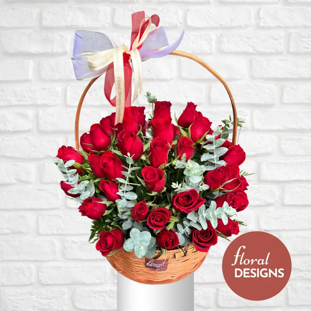 Cesta de 48 rosas