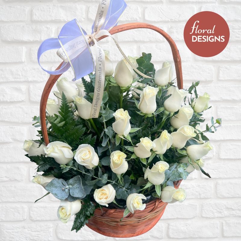 Cesta de 48 rosas