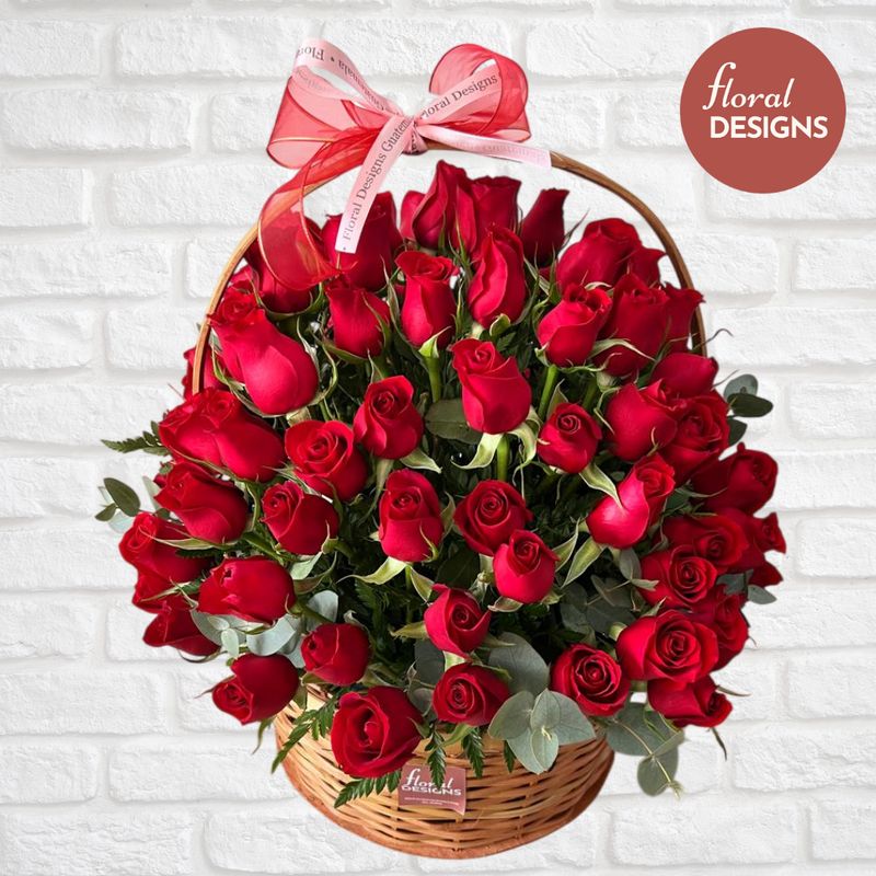 Cesta de 100 rosas