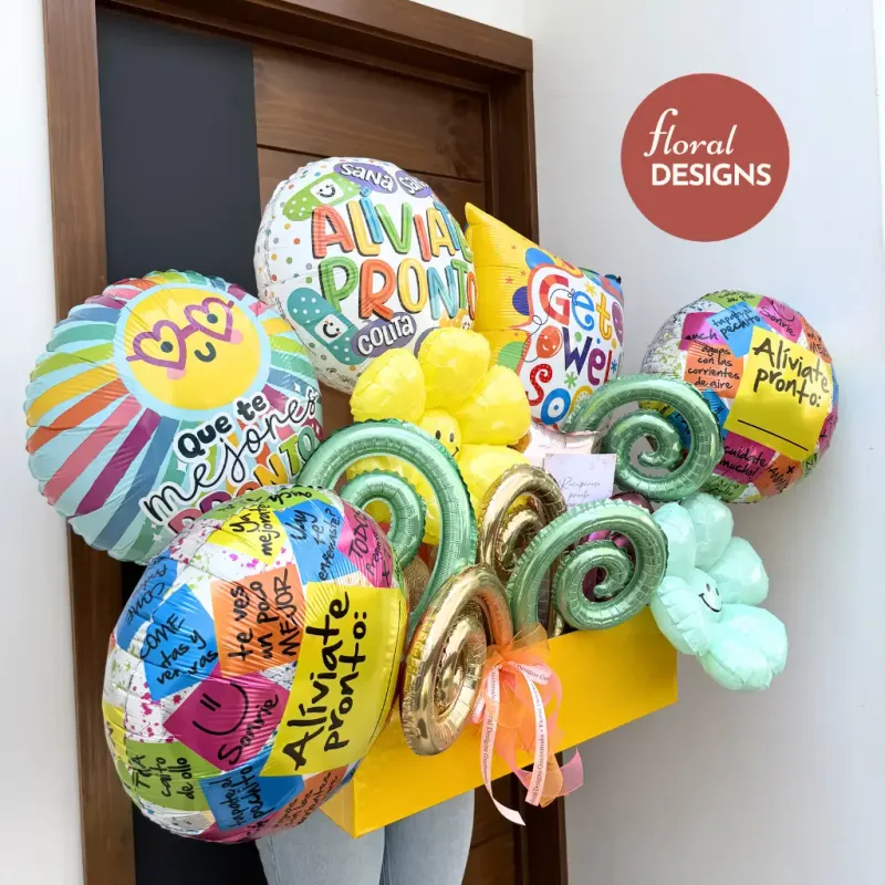 Big box de Globos Mejorate pronto