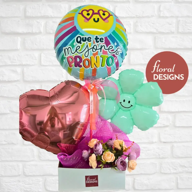 Arreglo de globos Que te mejores