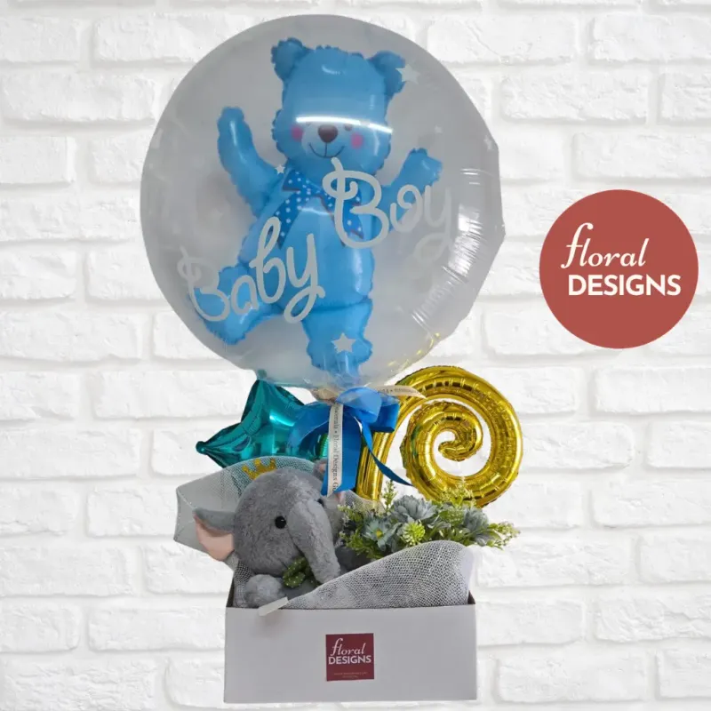 Arreglo de globos Baby peluche