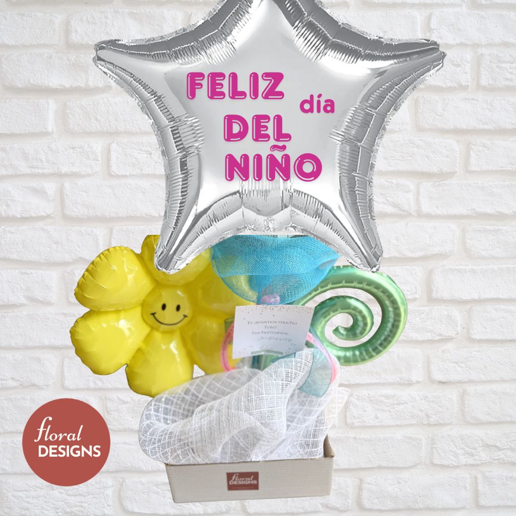 Arreglo de globos día del Niño