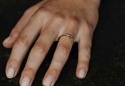 Diamond Eye | Gouden Asring Met Diamant 14kt