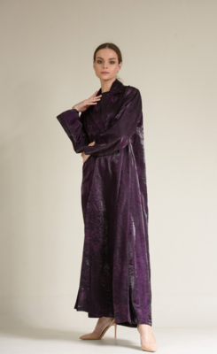 Printed fabric abaya
