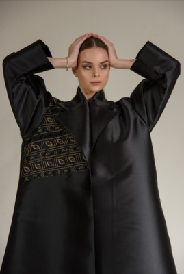 Black Embellished Abaya