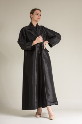 Coat Abaya French Marble Button