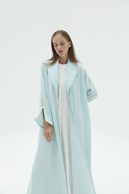Collar Abaya With Freanch Button Detail