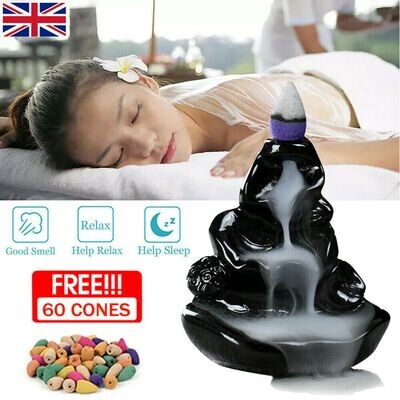 Traditional Ceramic Backflow Incense Holder