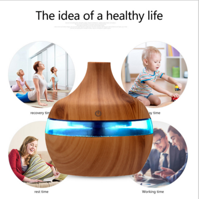 5V Colourful Wood Grain Aromatherapy Machine-(with 1 x Essential Oil Set)