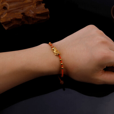 Chinese Style Feng Shui Pi Xiu Bracelet &amp; Bangle New Fashion Lucky Red Rope Weaving Charm Bracelet Bring Wealth Health Jewellery