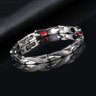 Charm bracelet Health Energy Magnets Power Therapy Men Bracelet Bangle Arthritis Twisted Magnetic Exquisite Bracelet Male Gift