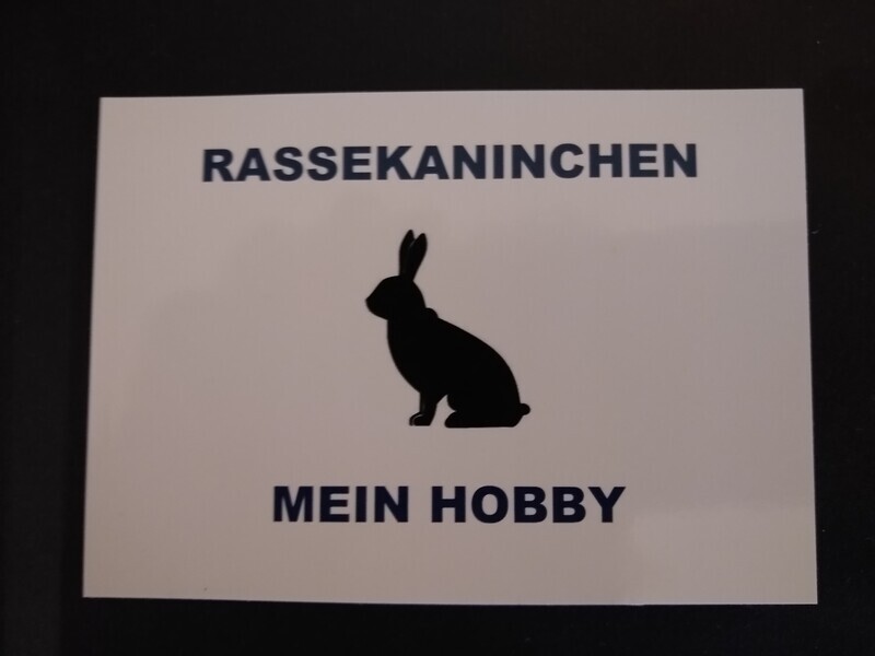 Aufkleber Rassekaninchen