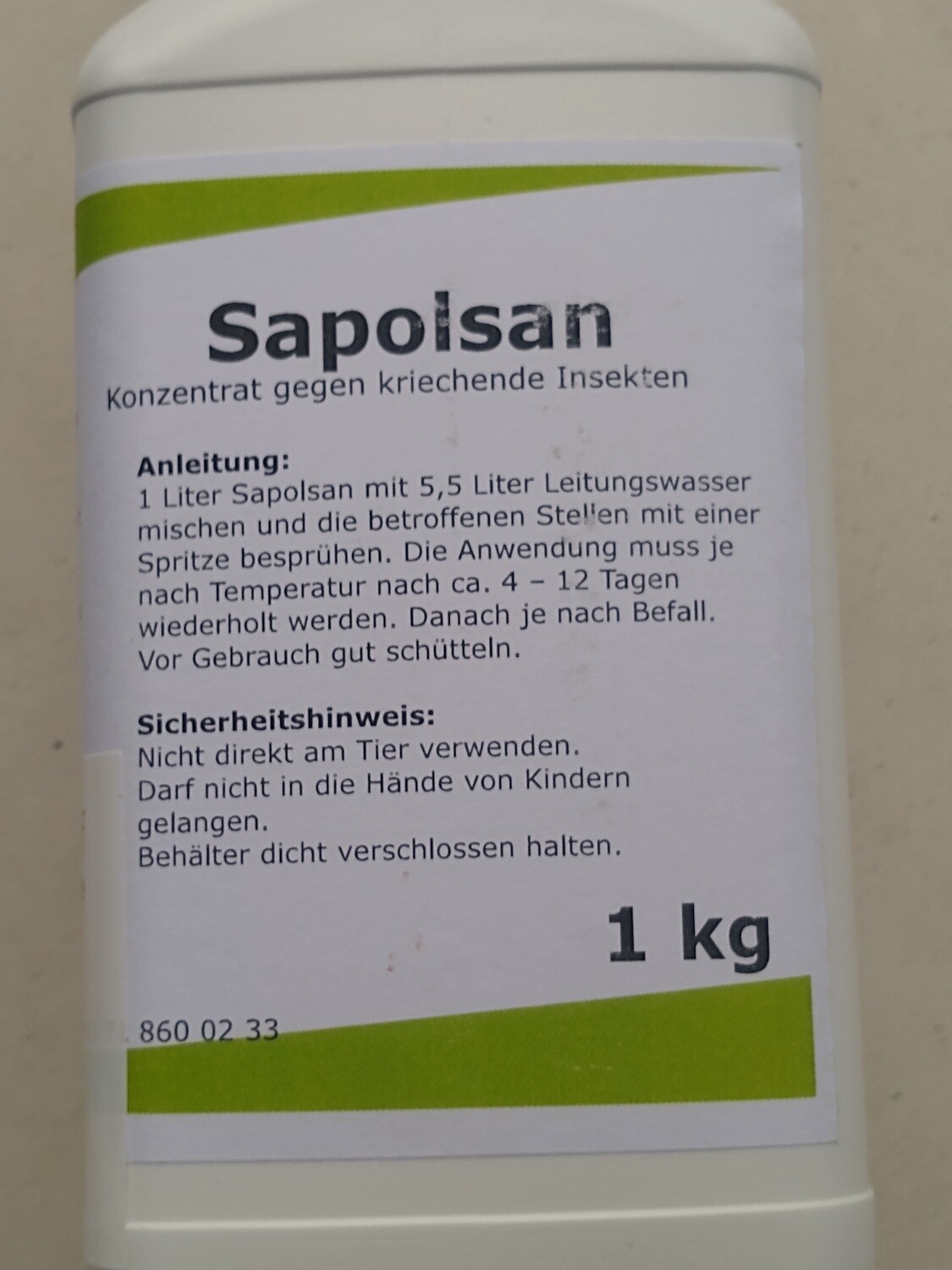 Sapolsan gegen Milben