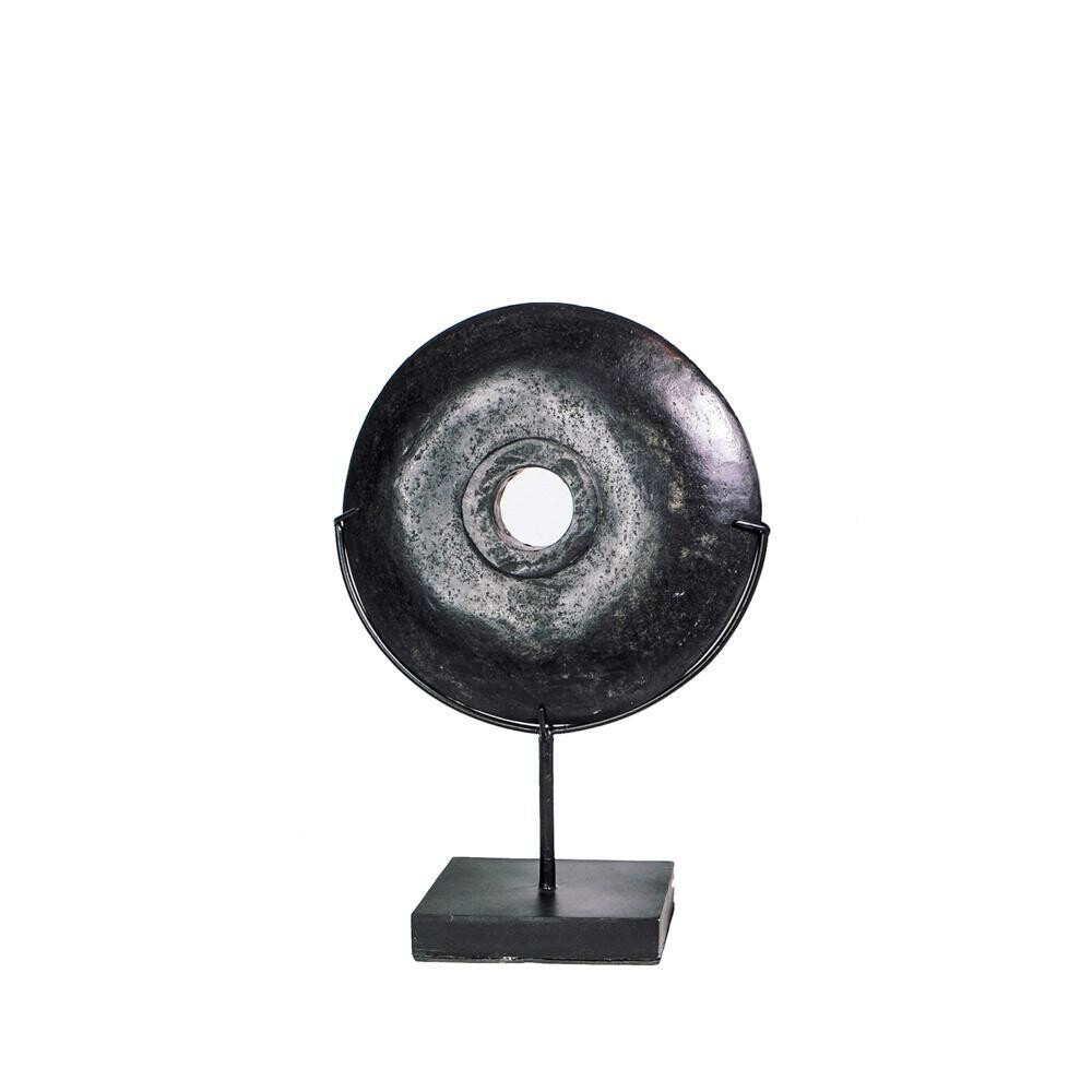 MEA BLACK RIVER STONE ON STAND DECORATION M