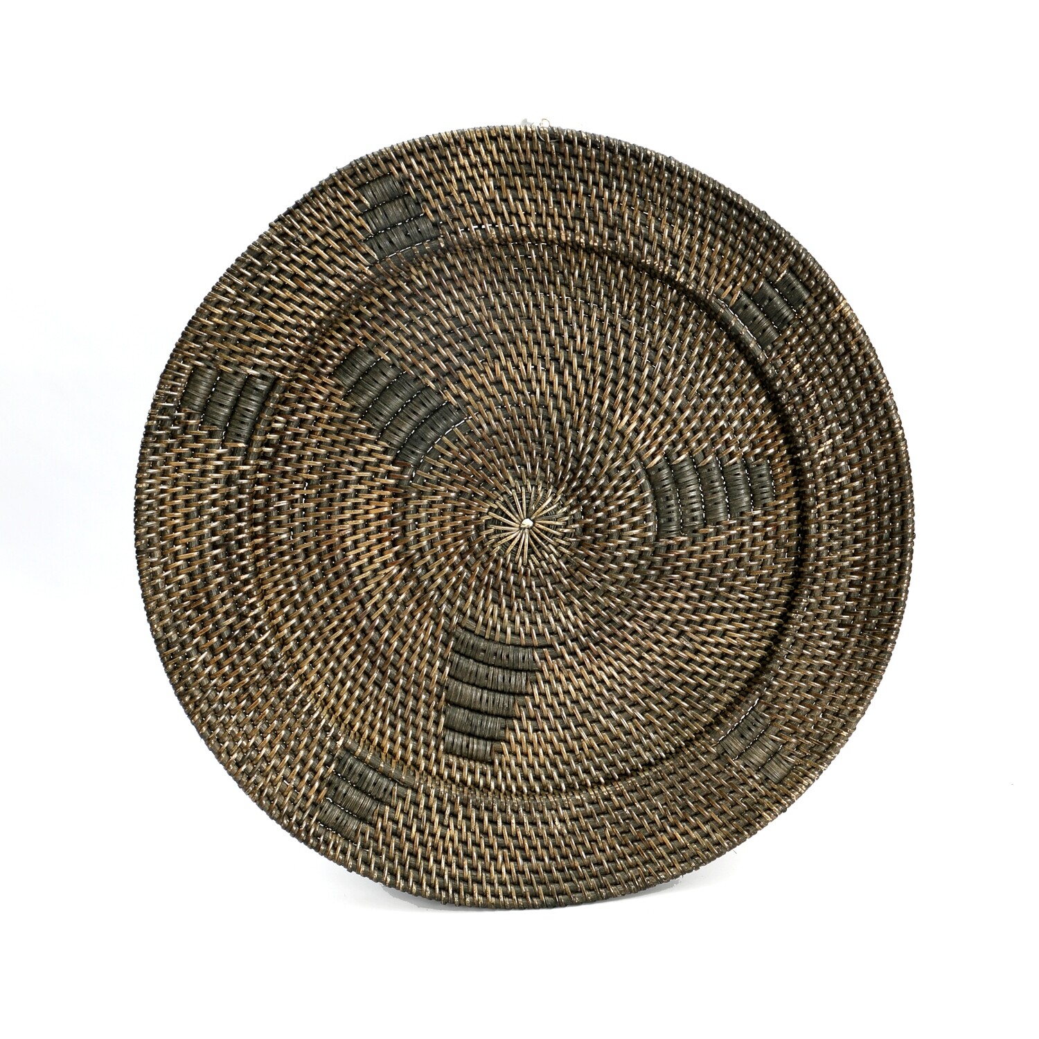 THE RATTAN PLATE BROWN-M DECORATION