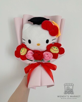 Large Graduation Hello Kitty Bouquet