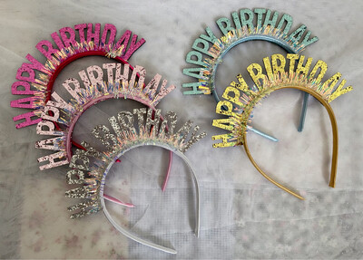 Glitter HBD Headband