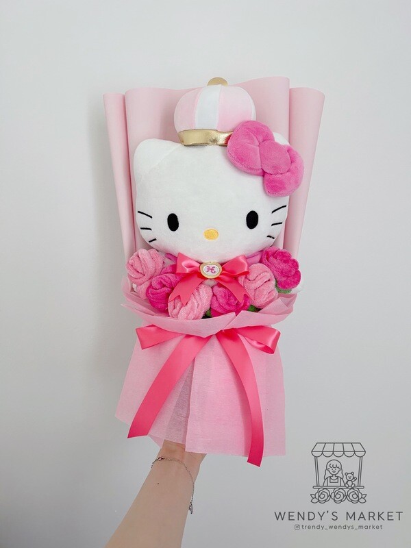 Plush Toy Bouquet (Crown Hello Kitty )