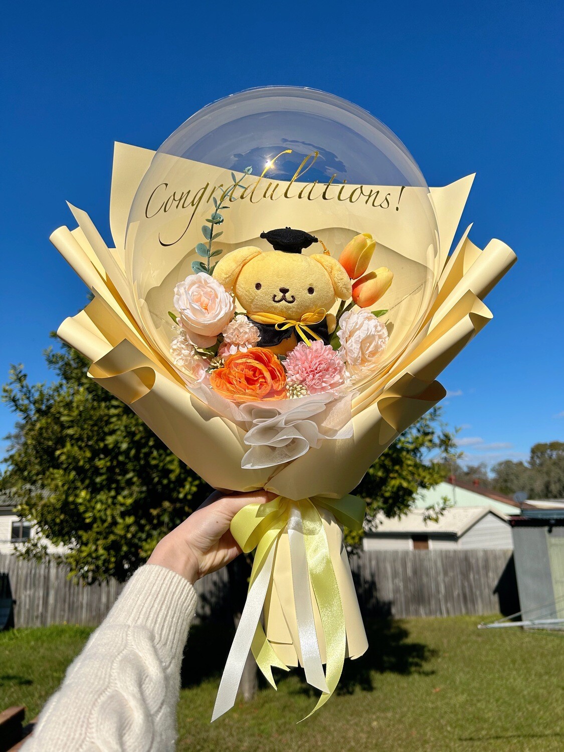 Plush Toy Balloon Bouquet (Graduation Version)