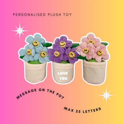 Personalised plush toy (Flowerpot)