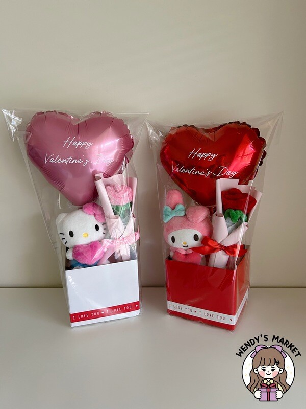 Heart Balloon Gift Box (Mini Heart - 6 Types)