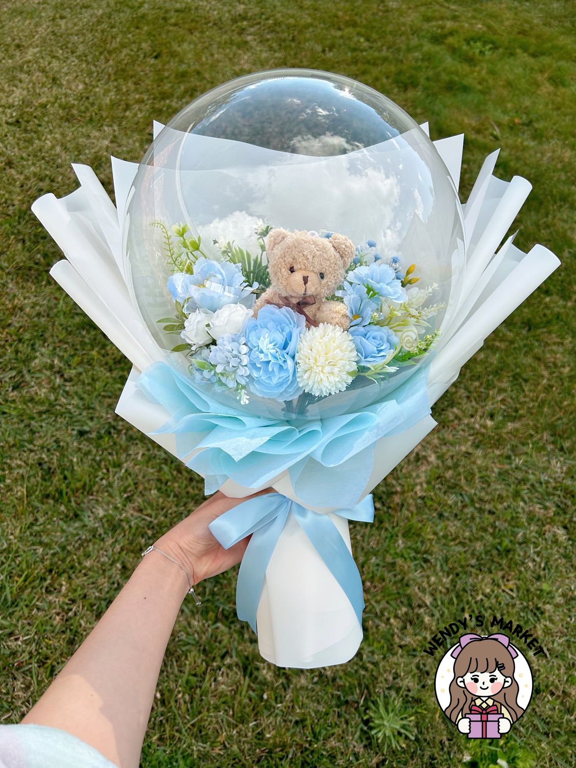 Teddy Bear Balloon Bouquet B