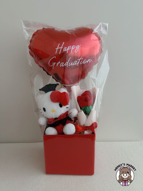 Heart Balloon Gift Box (Mini Graduation - 6 Types)