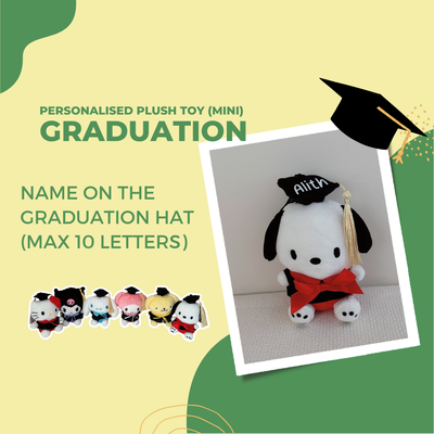 Mini Personalised Plush Toy (Graduation - 6 Types)