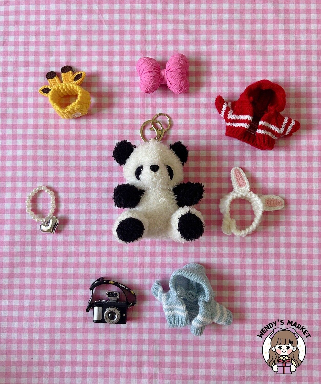 Plush Bag Charm (Panda)