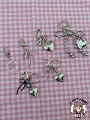Bag Charm (Silver Ribbon)