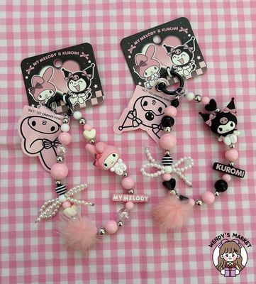 Bag &amp; Phone Charm (My Melody &amp; Kuromi)