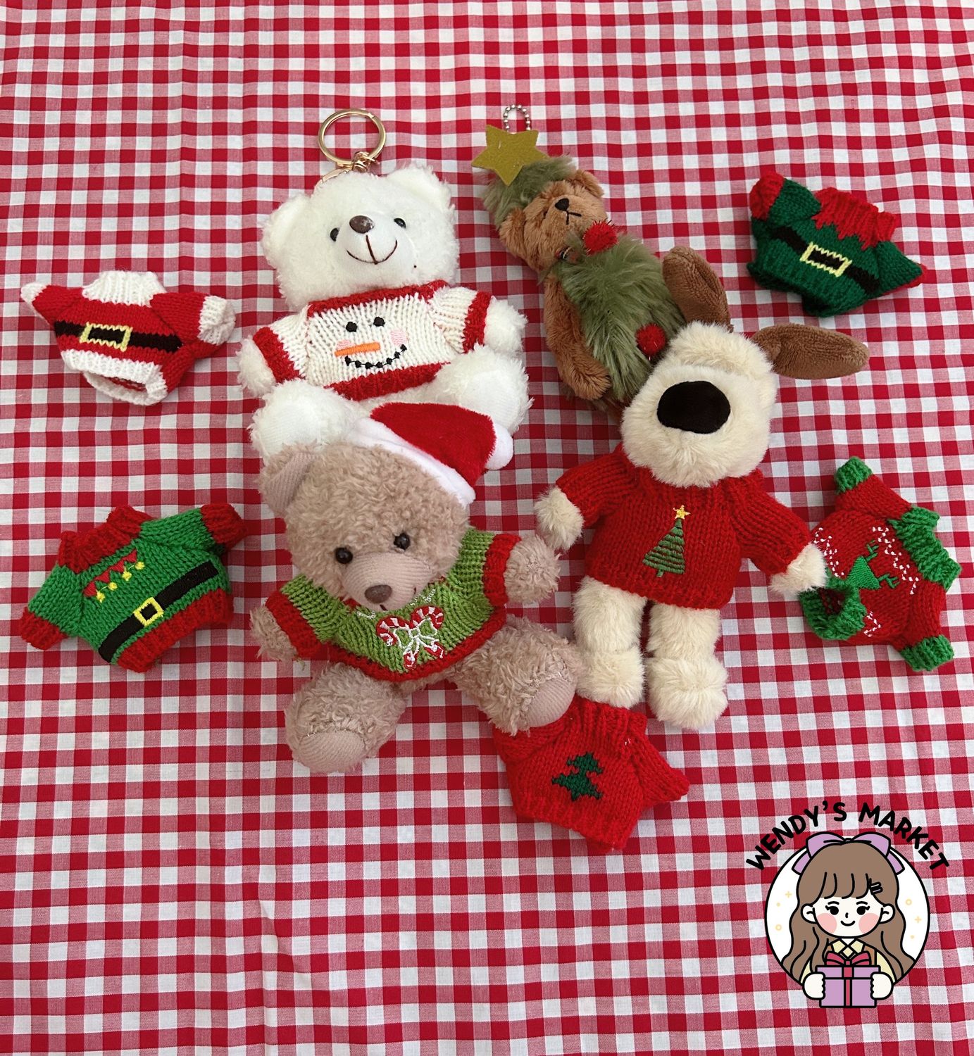 Plush Bag Charm (Christmas)