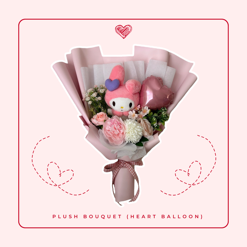 Plush Bouquet (Heart Balloon) (23 Types)