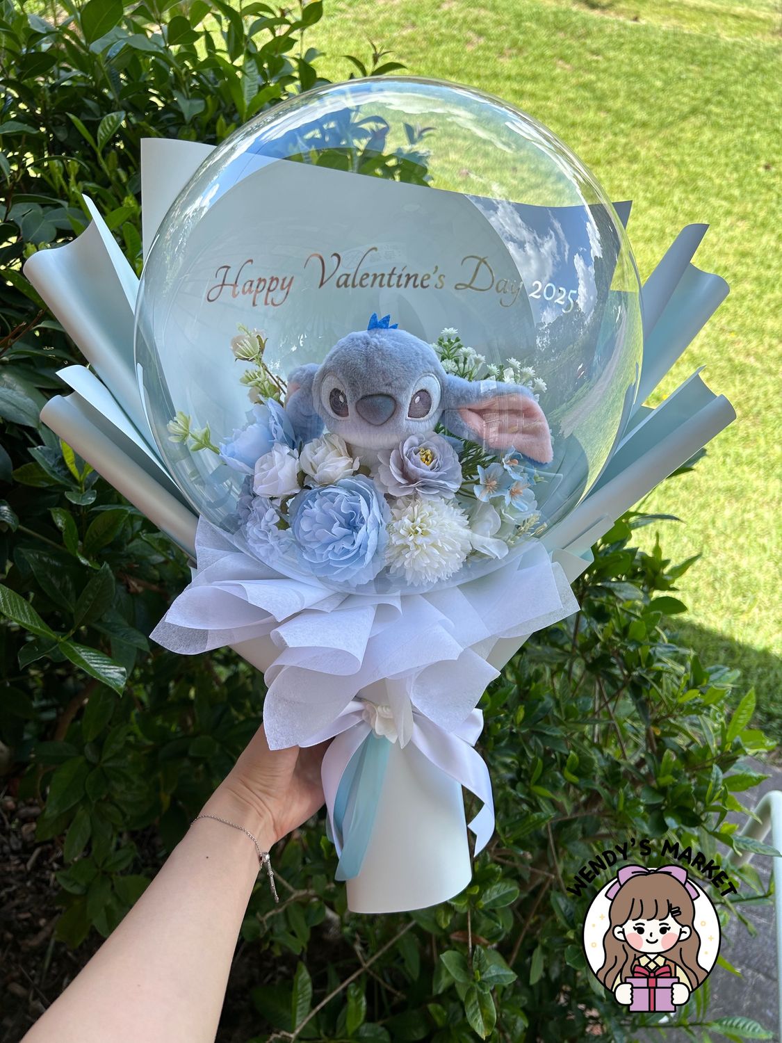 Stitch / Angel Balloon Bouquet