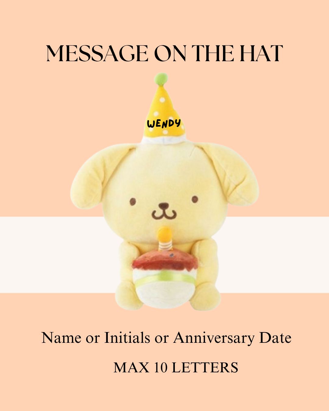Personalised Plush Toy (Cake Pompompurin)