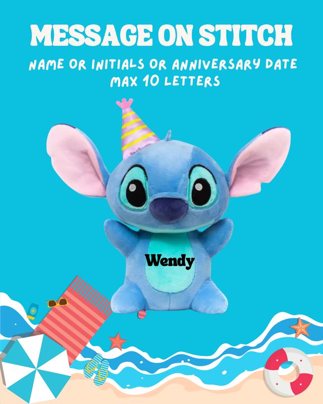 Personalised Plush Toy (Stitch)