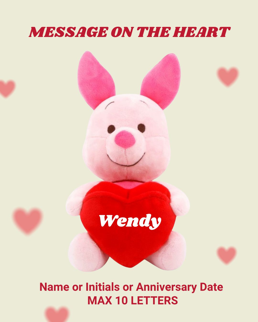 Personalised Plush Toy (Piglet)