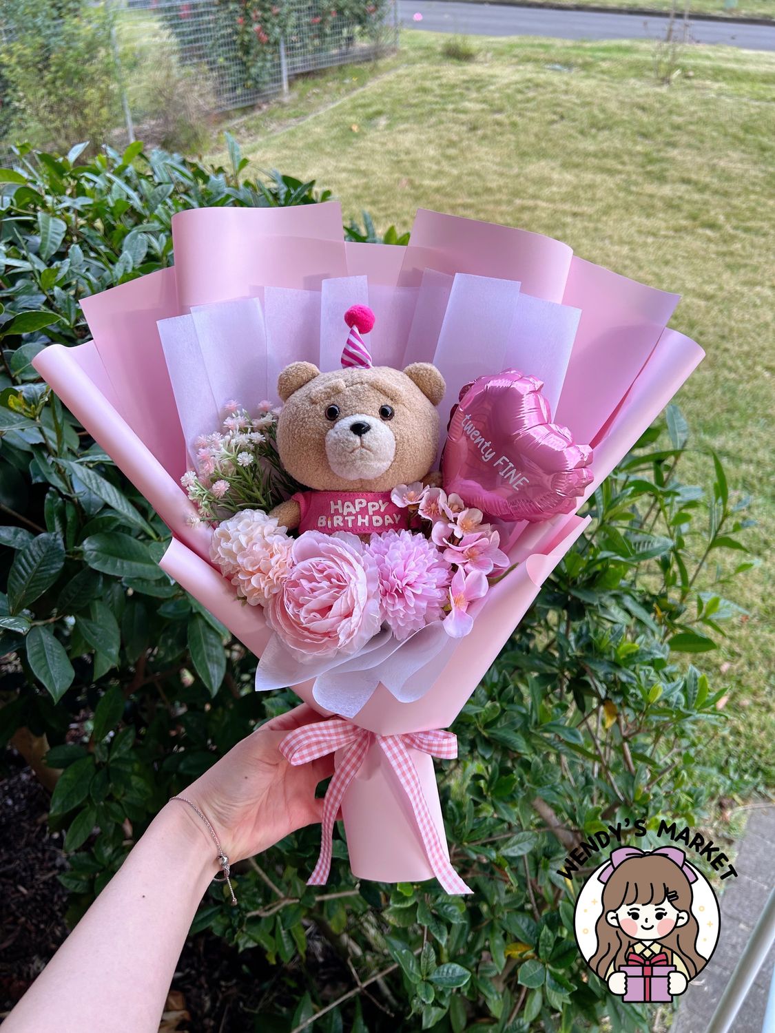 Birthday Ted Bouquet