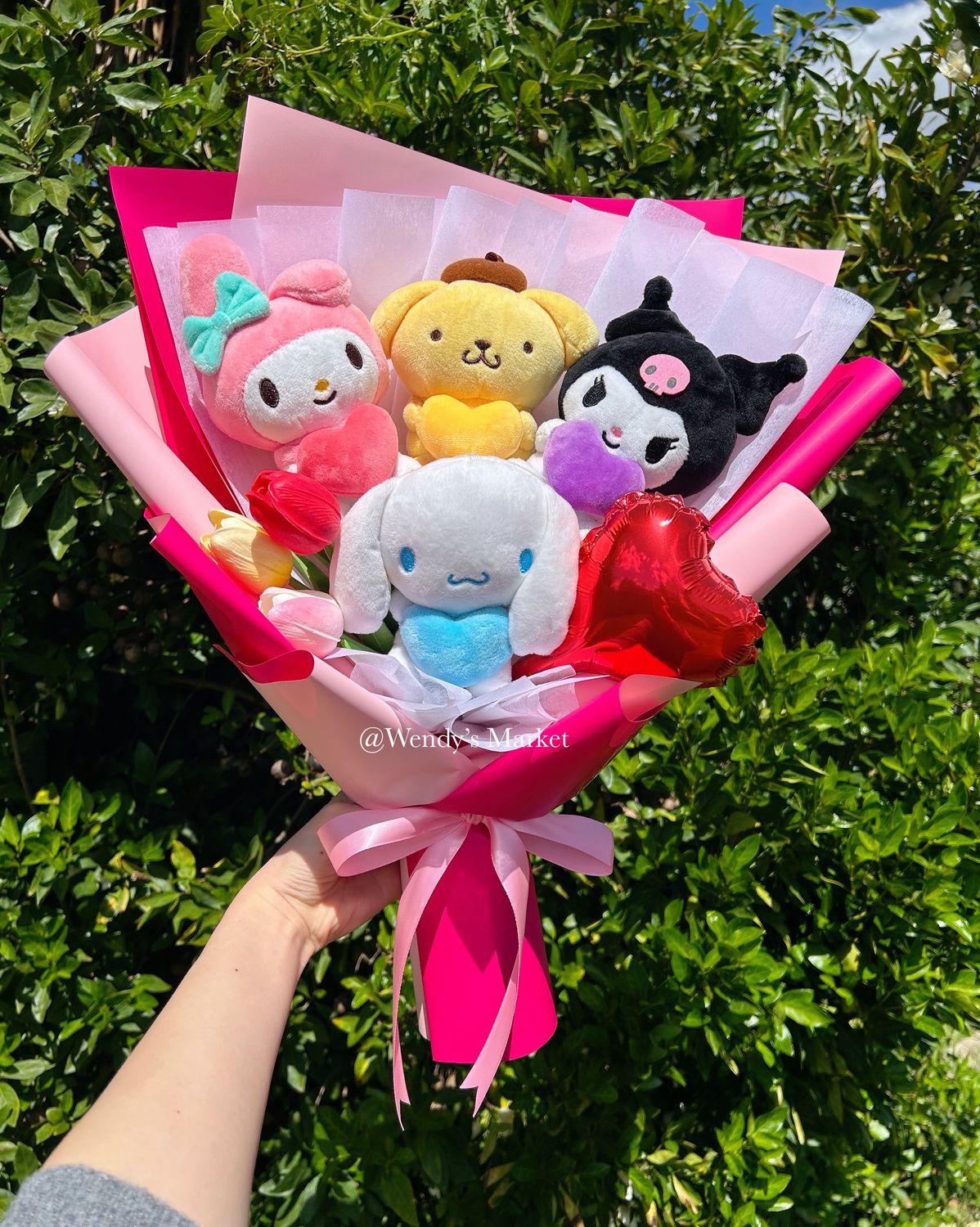 Heart Sanrio Bouquet (Extra Large)