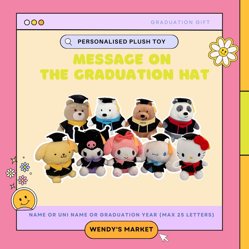 Personalised Plush Toy (Graduation - 10 Types)