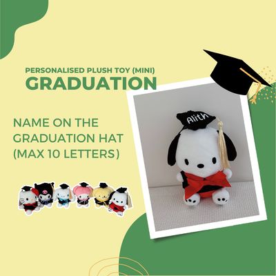 Mini Personalised Plush Toy (Graduation - 12 Types)