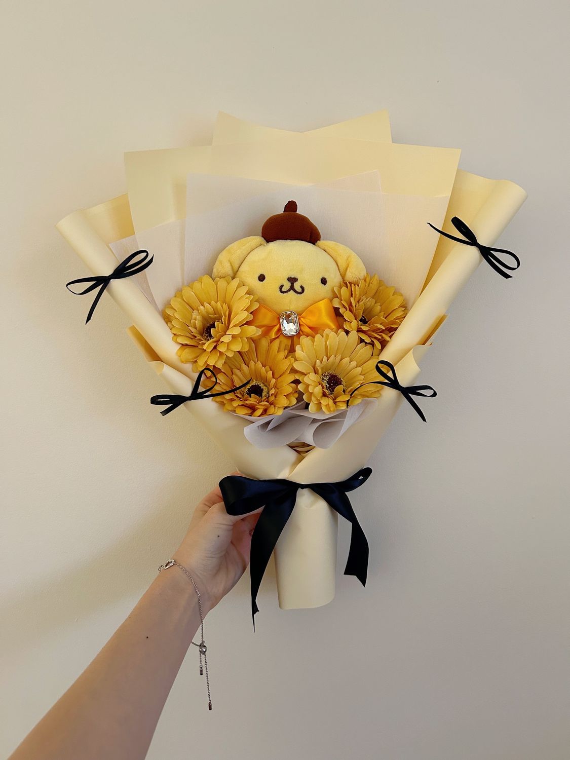 Pompompurin Bouquet (Big Ribbon)