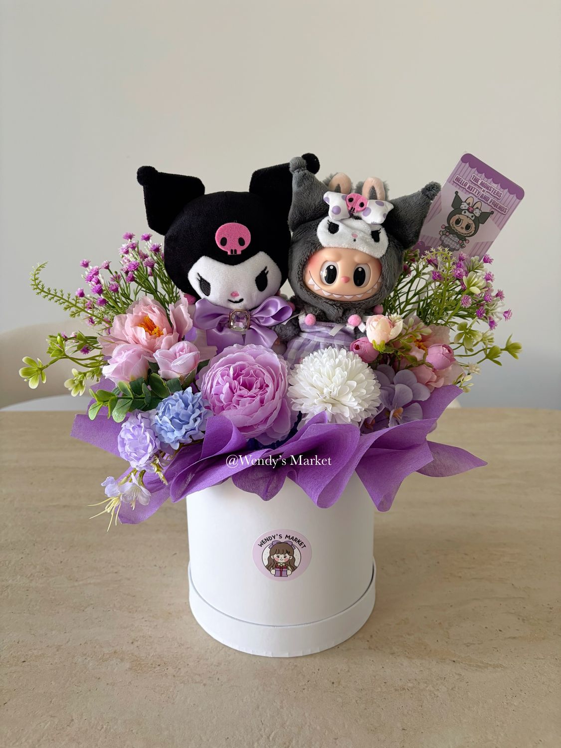 Labubu x Kuromi Flower Box